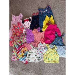 Toddler girls 2t-3t lot of clothing dresses swimsuits coverup tops spring summer